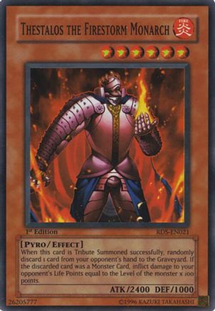 Thestalos the Firestorm Monarch (Super Rare) (RDS-EN021) - Rise of Destiny 1st Edition
