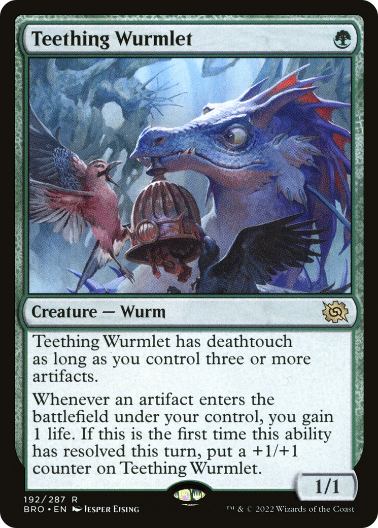 Teething Wurmlet (BRO-192) [The Brothers' War] Foil