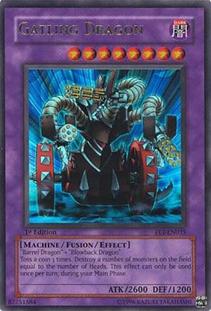 Gatling Dragon (Ultra Rare) (FET-EN035) - Flaming Eternity 1st Edition