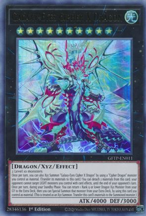 Galaxy-Eyes Cipher X Dragon (Ultra Rare) (GFTP-EN011) - Ghosts From the Past 1st Edition