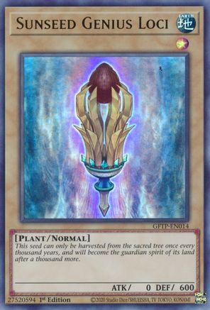 Sunseed Genius Loci (Ultra Rare) (GFTP-EN014) - Ghosts From the Past 1st Edition