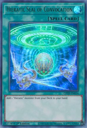 Hieratic Seal of Convocation (Ultra Rare) (GFTP-EN054) - Ghosts From the Past 1st Edition