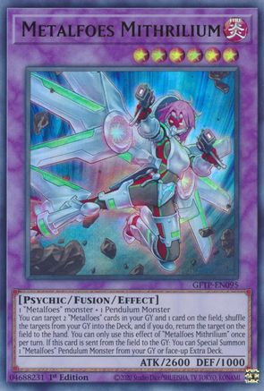 Metalfoes Mithrilium (Ultra Rare) (GFTP-EN095) - Ghosts From the Past 1st Edition
