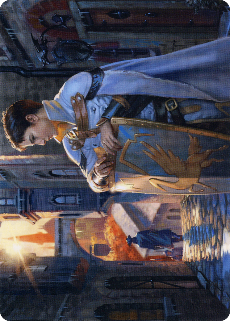 Dennick, Pious Apprentice // Dennick, Pious Apprentice (AMID-058) (Borderless) [Midnight Hunt Art Series] Foil