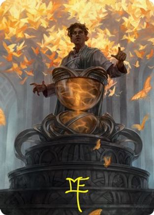Introduction to Prophecy Art Card (Gold-Stamped Signature) (ASSTX-001) [Art Series: Strixhaven]