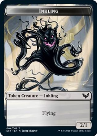 Inkling (4) // Pest (5) Double-Sided Token (STX-4 // 5) [Strixhaven: School of Mages]