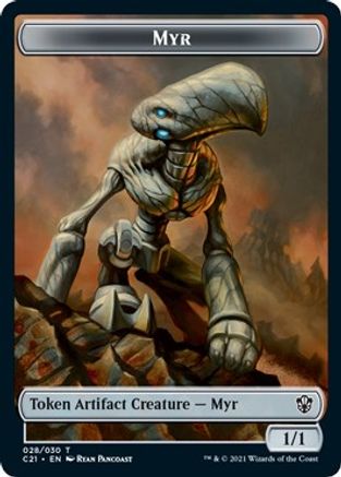 Myr // Treasure Double-Sided Token (C21-28 // 7) [Commander 2021]