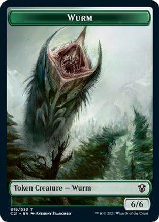 Wurm // Kraken Double-Sided Token (C21-19 // 4) [Commander 2021]