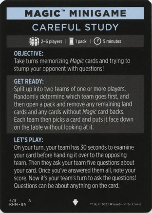 Magic Minigame: Careful Study (KHM-004) [Kaldheim]