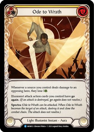 Ode to Wrath (MON013) - Monarch 1st Edition