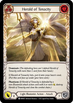Herald of Tenacity (Blue) (MON025) - Monarch 1st Edition