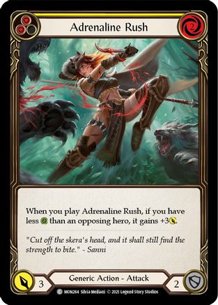 Adrenaline Rush (Yellow) (MON264) - Monarch 1st Edition
