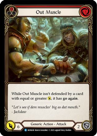 Out Muscle (Red) (MON248) - Monarch Unlimited Edition Rainbow Foil