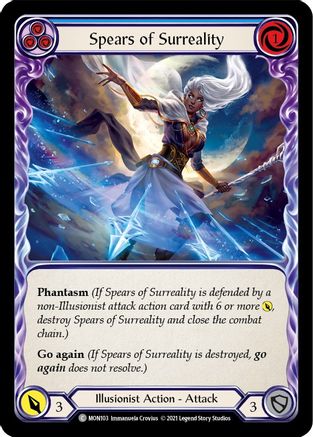 Spears of Surreality (Blue) (MON103) - Monarch Unlimited Edition Rainbow Foil