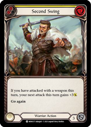 Second Swing (Yellow) (MON117) - Monarch Unlimited Edition Rainbow Foil