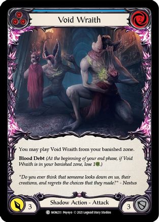 Void Wraith (Blue) (MON211) - Monarch Unlimited Edition