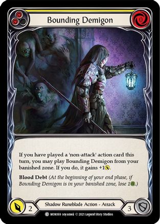 Bounding Demigon (Yellow) (MON169) - Monarch Unlimited Edition
