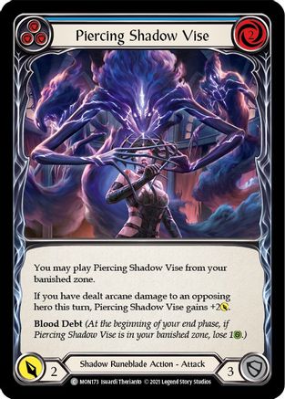 Piercing Shadow Vise (Blue) (MON173) - Monarch 1st Edition