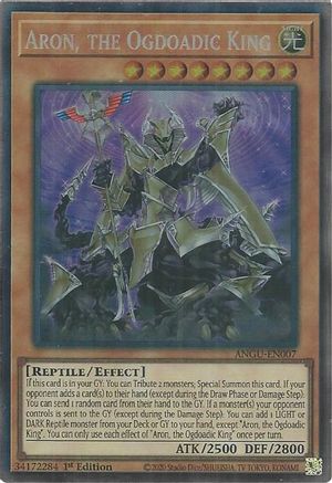 Aron, the Ogdoadic King (Collector's Rare) (ANGU-EN007) - Ancient Guardians 1st Edition