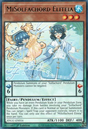 MiSolfachord Eliteia (Rare) (ANGU-EN016) - Ancient Guardians 1st Edition