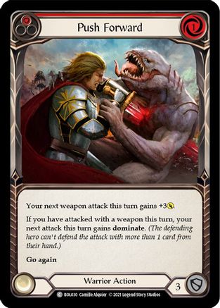 Push Forward (Red) (BOL030) - Blitz Deck: Monarch - Boltyn