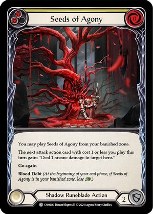 Seeds of Agony (Yellow) (CHN016) - Blitz Deck: Monarch - Chane