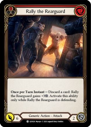 Rally the Rearguard (Red) (LEV028) - Blitz Deck: Monarch - Levia
