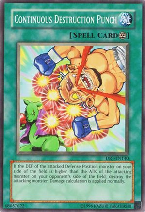 Continuous Destruction Punch (Common) (DR1-EN140) - Dark Revelation Volume 1 Unlimited