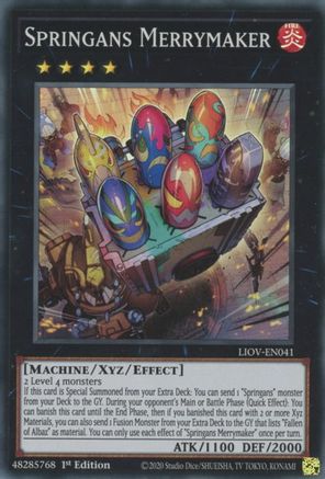 Springans Merrymaker (Super Rare) (LIOV-EN041) - Lightning Overdrive 1st Edition