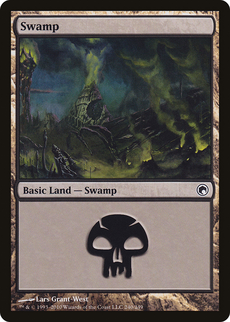 Swamp (SOM-240) [Scars of Mirrodin]