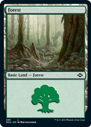 Forest (MH2-489) (Foil Etched) [Modern Horizons 2] Foil