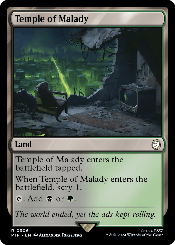 Temple of Malady (PIP-306) [Fallout] Foil
