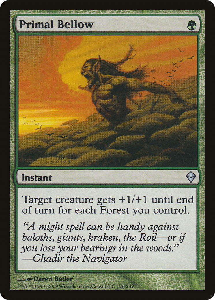 Primal Bellow (ZEN-176) [Zendikar] Foil