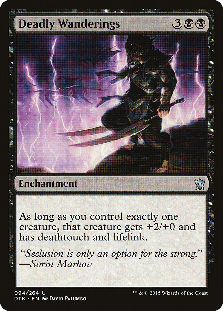 Deadly Wanderings (DTK-094) [Dragons of Tarkir] Foil