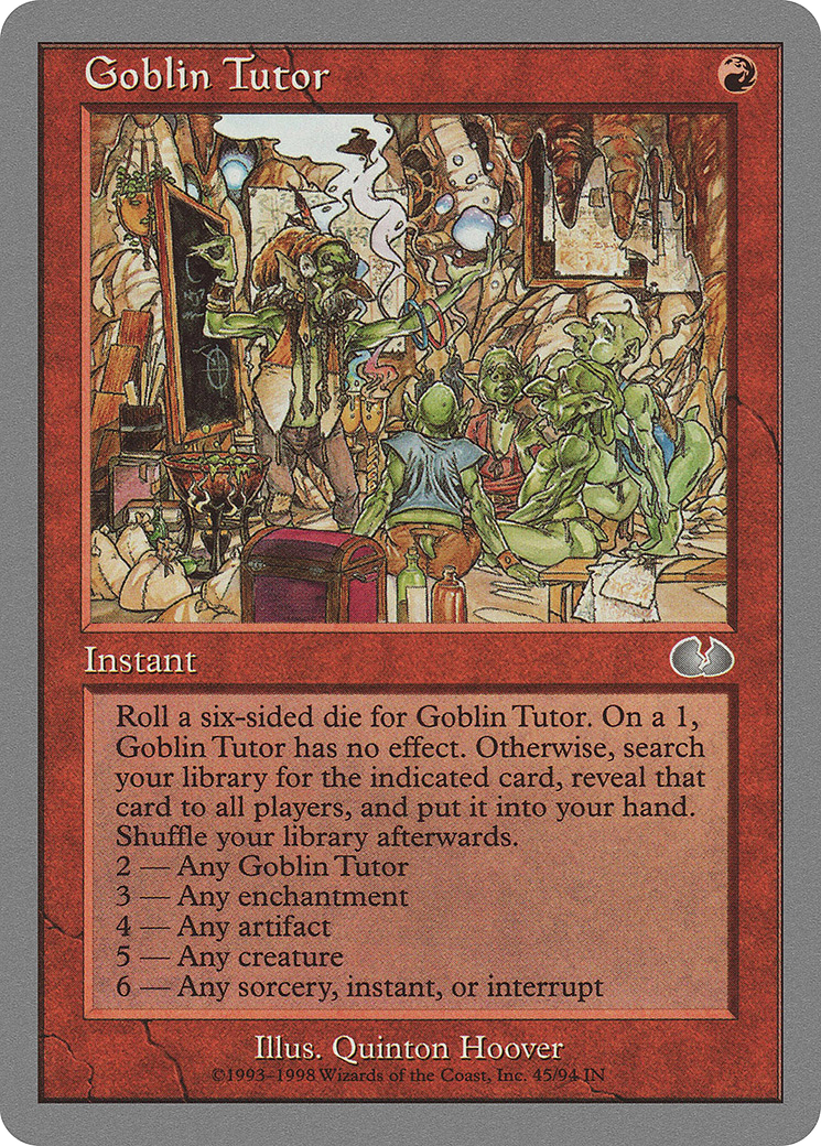 Goblin Tutor (UGL-045) [Unglued]
