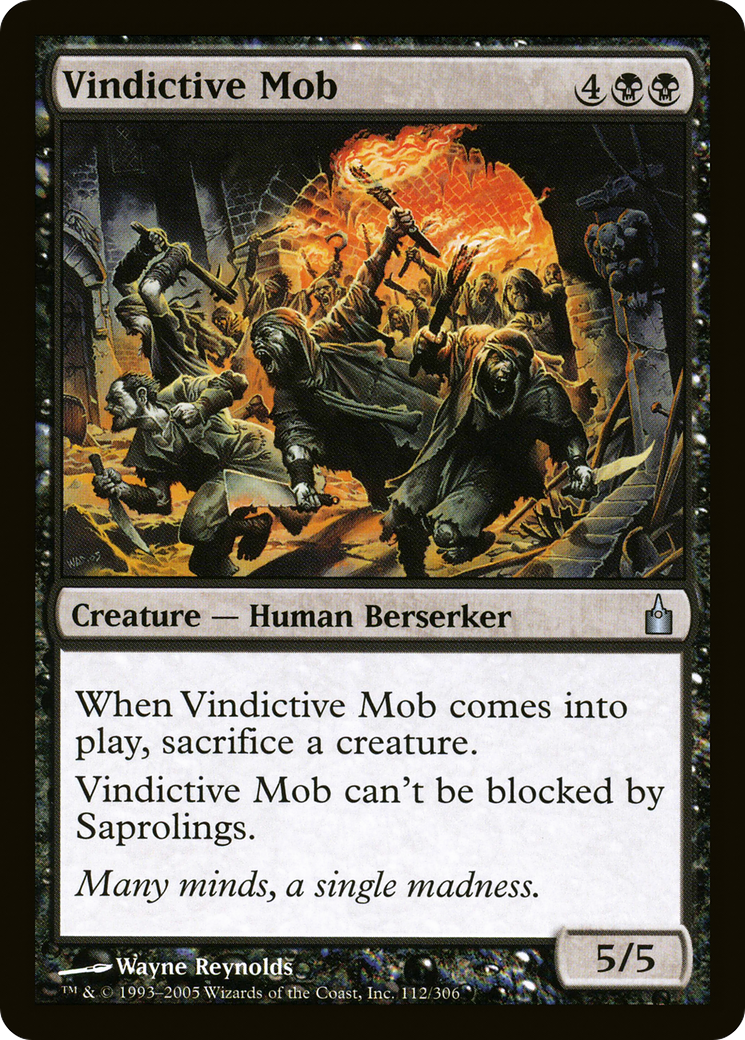 Vindictive Mob (RAV-112) [Ravnica: City of Guilds] Foil