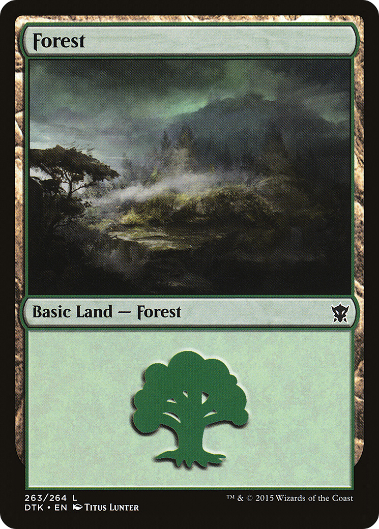 Forest (DTK-263) [Dragons of Tarkir] Foil