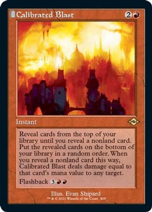 Calibrated Blast (Retro Frame) (Foil Etched) (MH2-405) [Modern Horizons 2] Foil