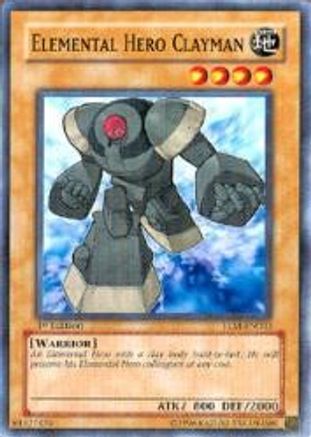 Elemental Hero Clayman (Common) (TLM-EN003) - The Lost Millennium 1st Edition