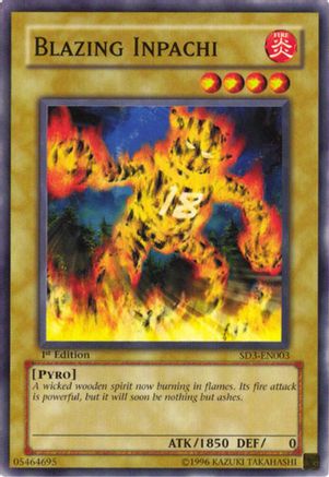 Blazing Inpachi (Common) (SD3-EN003) - Structure Deck: Blaze of Destruction 1st Edition