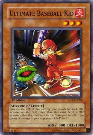 Ultimate Baseball Kid (Common) (SD3-EN009) - Structure Deck: Blaze of Destruction 1st Edition