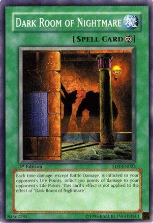 Dark Room of Nightmare (Common) (SD3-EN022) - Structure Deck: Blaze of Destruction 1st Edition