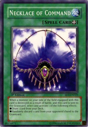 Necklace of Command (Common) (SD3-EN025) - Structure Deck: Blaze of Destruction 1st Edition