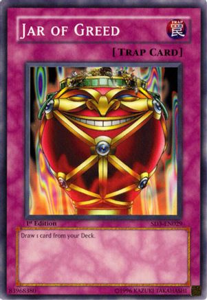 Jar of Greed (Common) (SD3-EN029) - Structure Deck: Blaze of Destruction 1st Edition