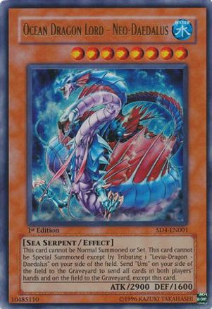 Ocean Dragon Lord - Neo-Daedalus (Ultra Rare) (SD4-EN001) - Structure Deck: Fury from the Deep 1st Edition