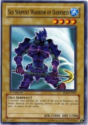 Sea Serpent Warrior of Darkness (Common) (SD4-EN003) - Structure Deck: Fury from the Deep 1st Edition