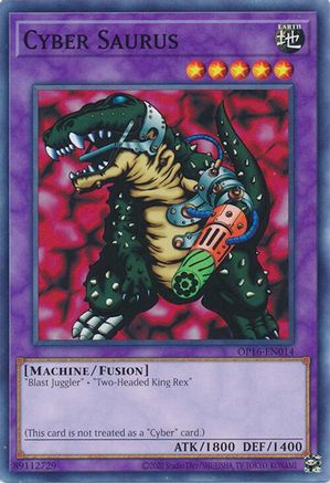 Cyber Saurus (Common) (OP16-EN014) - OTS Tournament Pack 16 Unlimited