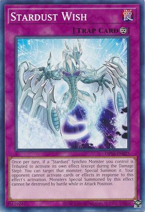 Stardust Wish (Common) (OP16-EN025) - OTS Tournament Pack 16 Unlimited