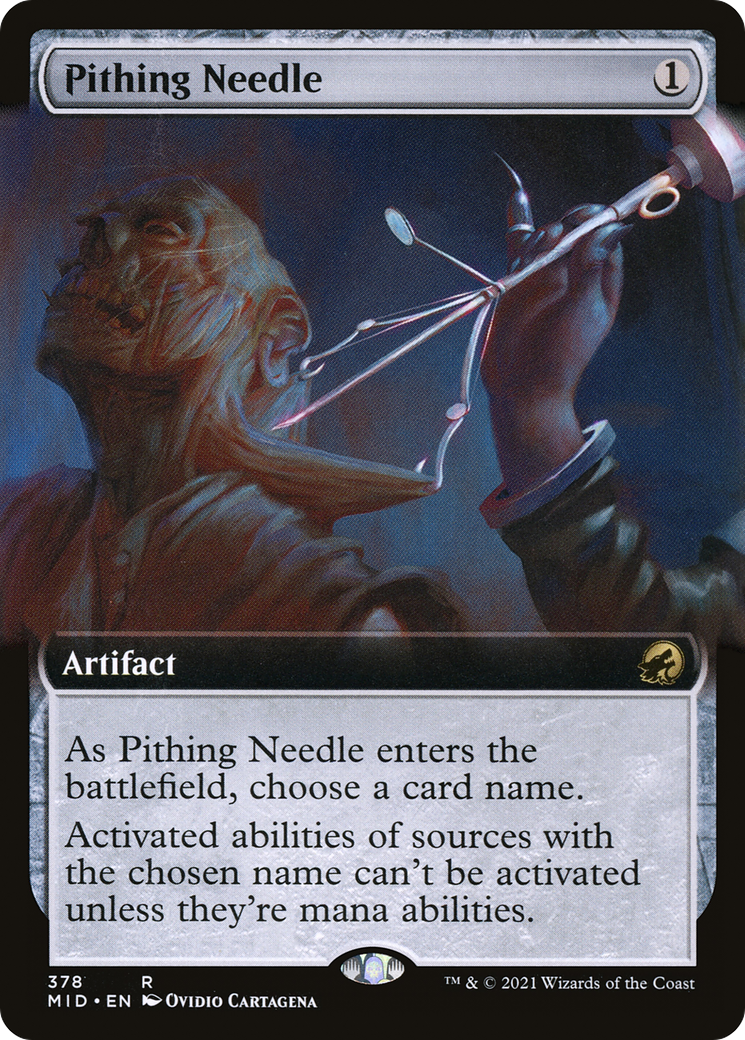 Pithing Needle (Extended Art) (MID-378) [Innistrad: Midnight Hunt]