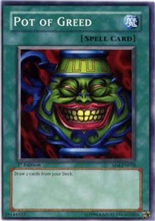 Pot of Greed (Common) (SD4-EN018) - Structure Deck: Fury from the Deep 1st Edition